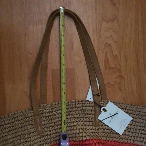 NWT Hearth and Hand Magnolia Market Tote Beach Bag - Picture 7 of 9